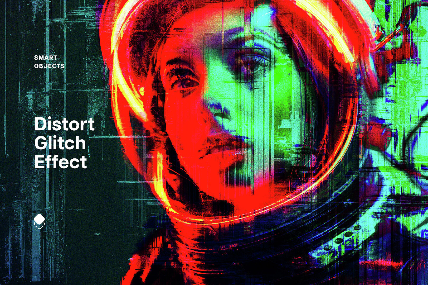 Distorted Glitches Photo Effect 1