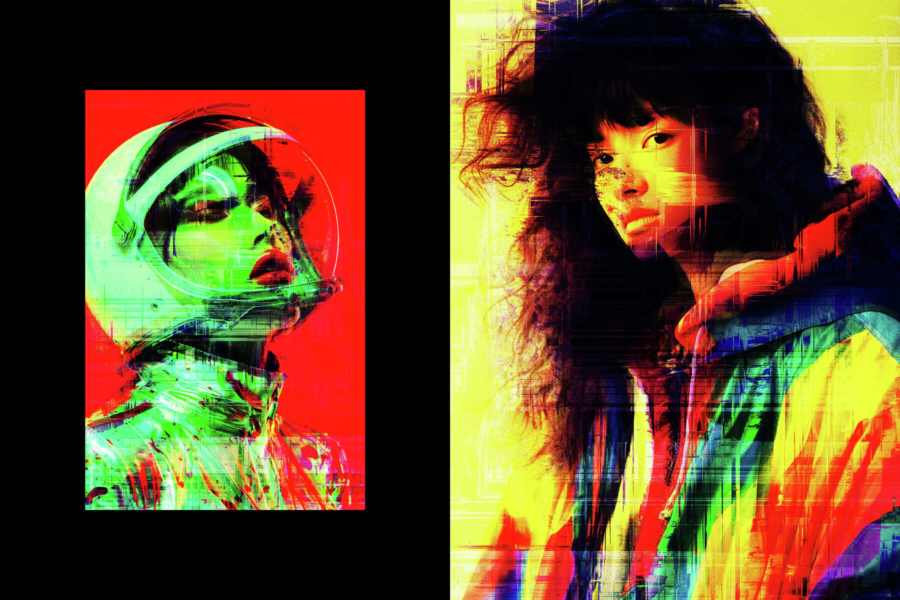 Distorted Glitches Photo Effect 4