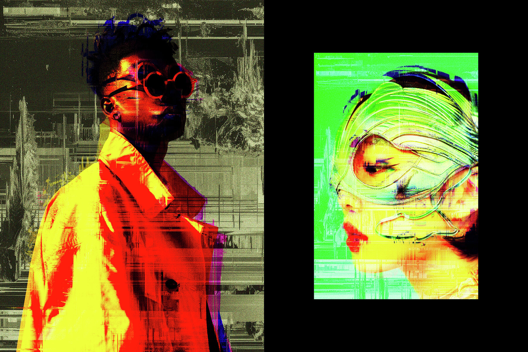 Distorted Glitches Photo Effect 6