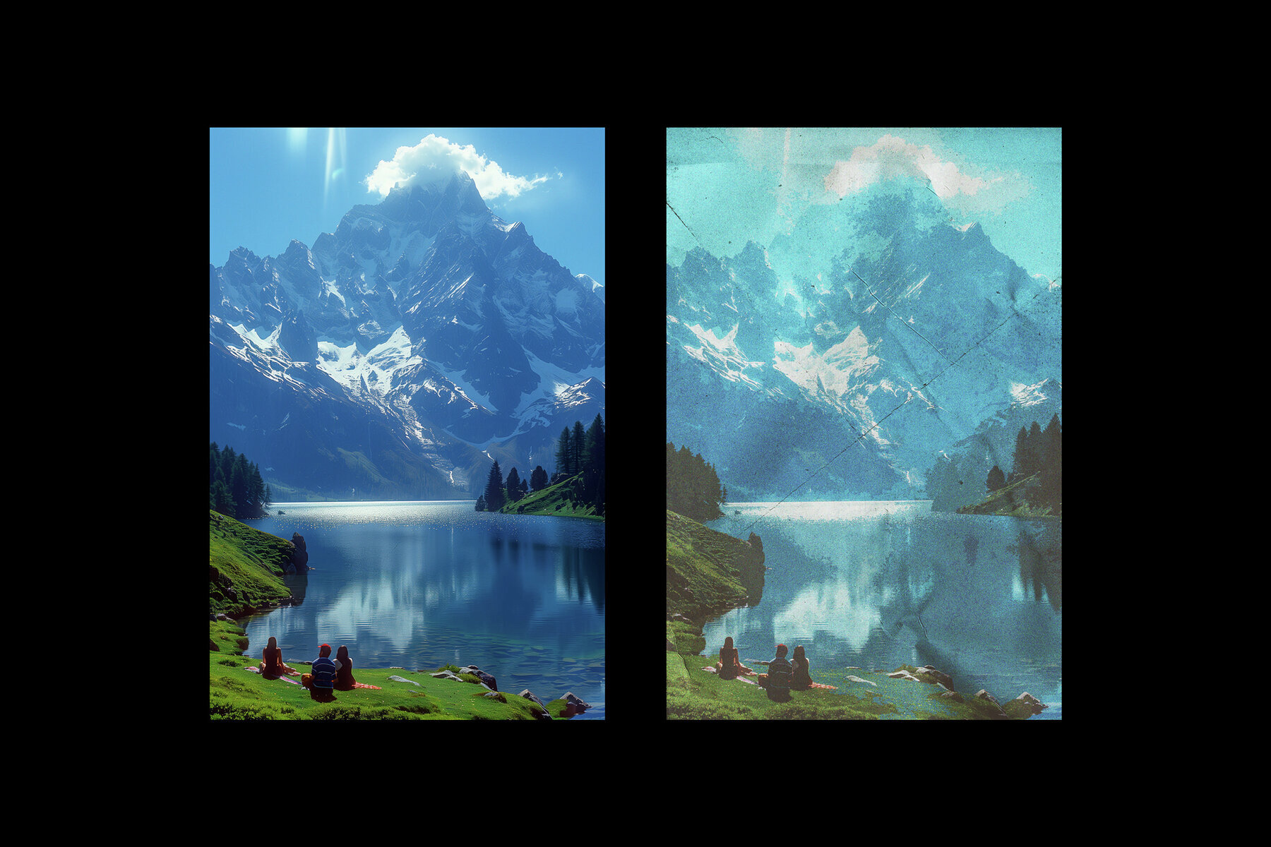 Retro Postcard Photo Effect 3