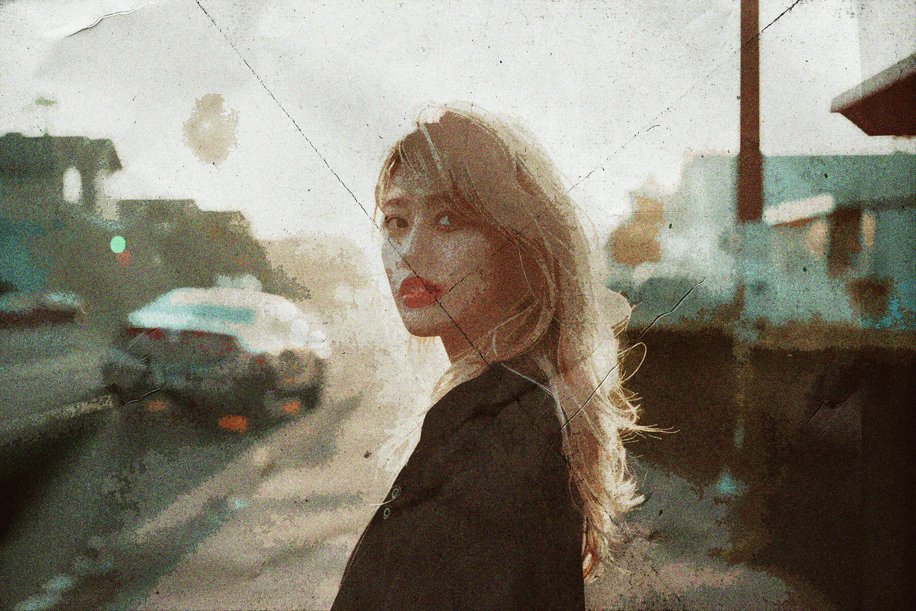 Retro Postcard Photo Effect 7