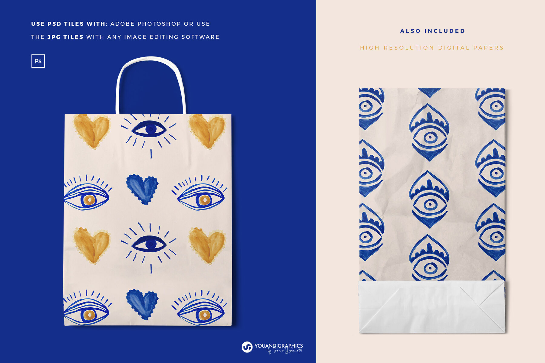 Beach House Watercolor Patterns 3