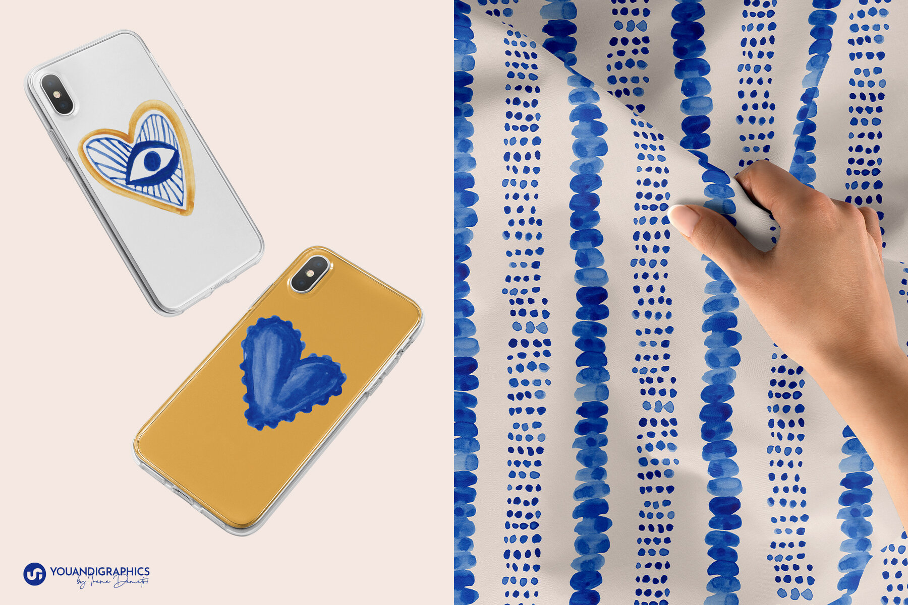 Beach House Watercolor Patterns 7