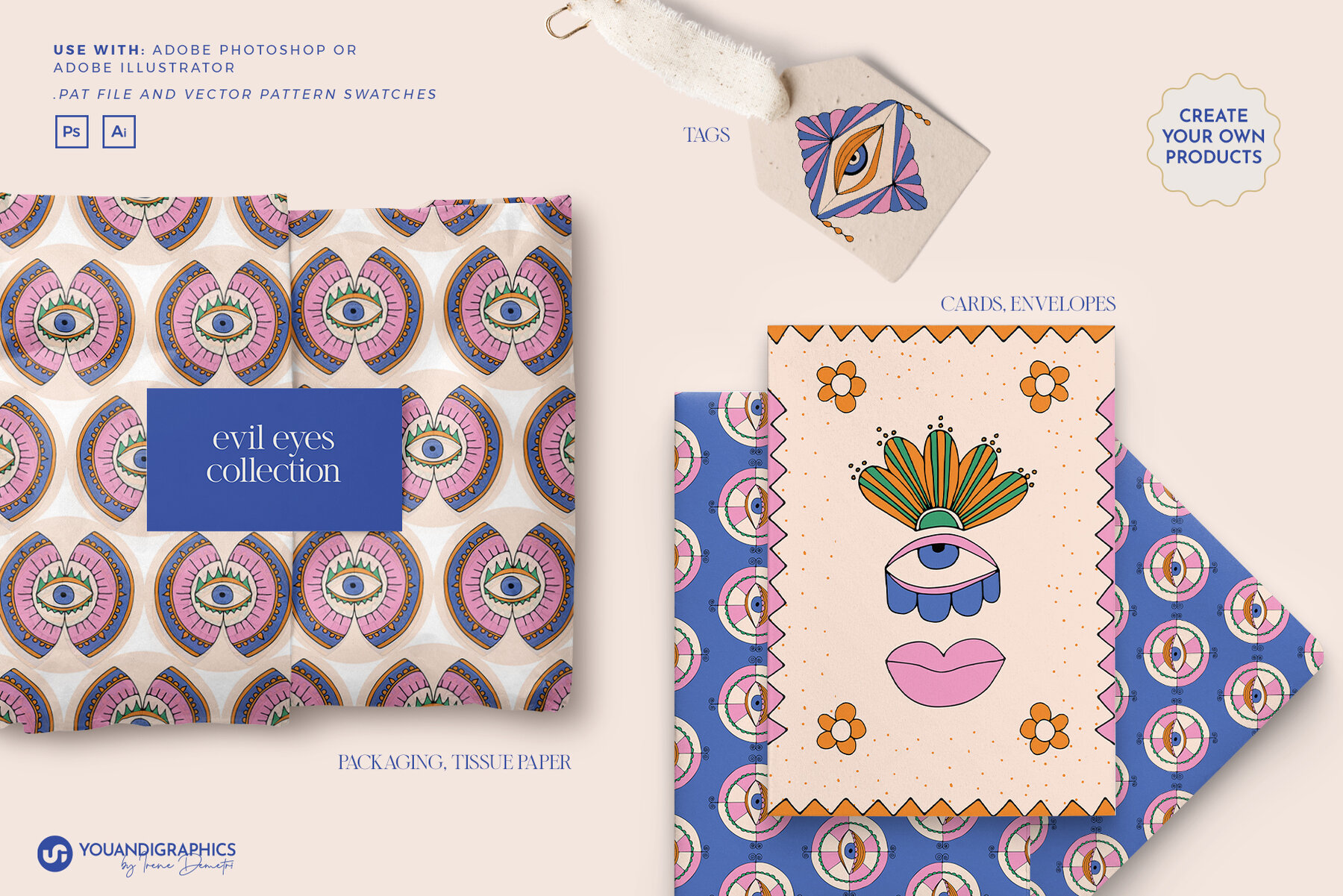 Evil Eyes Graphics Posters Patterns 4