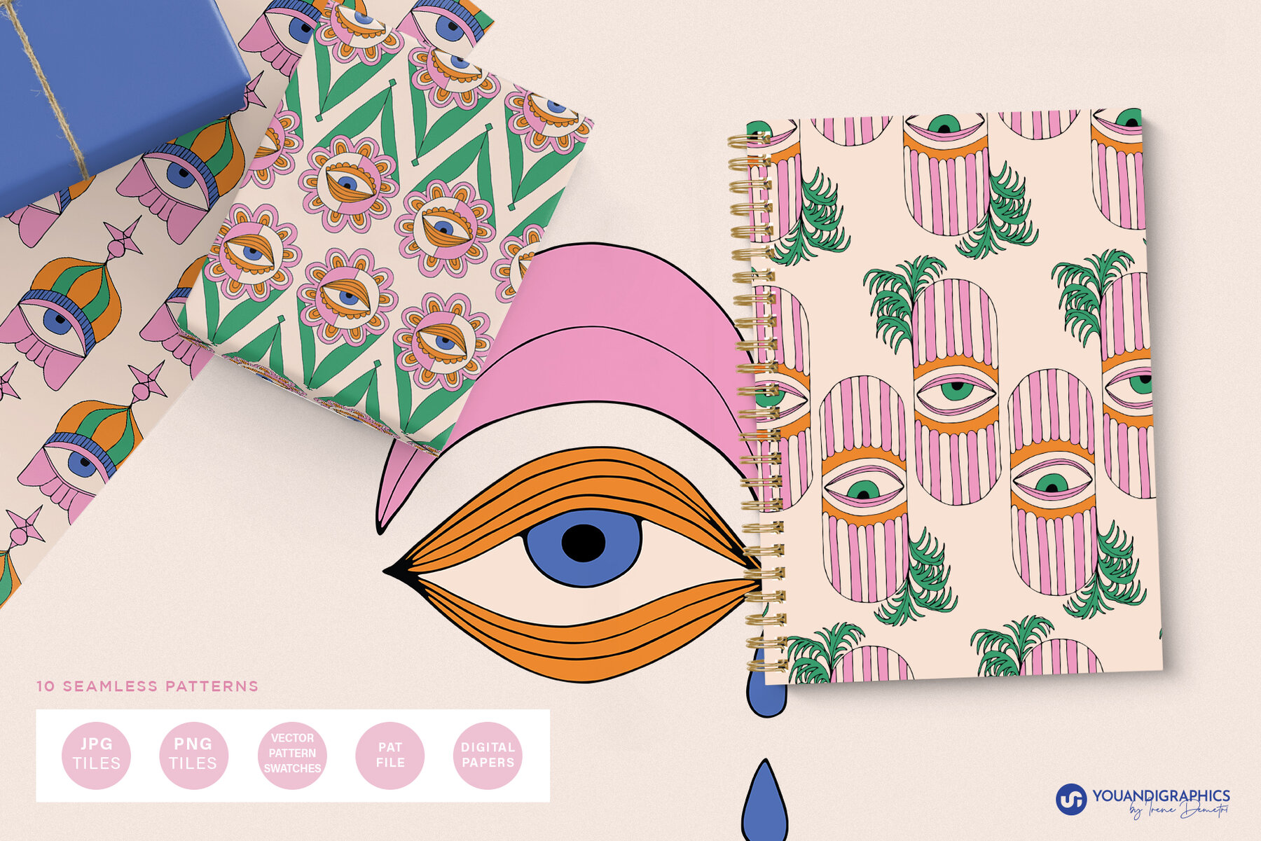 Evil Eyes Graphics Posters Patterns 5