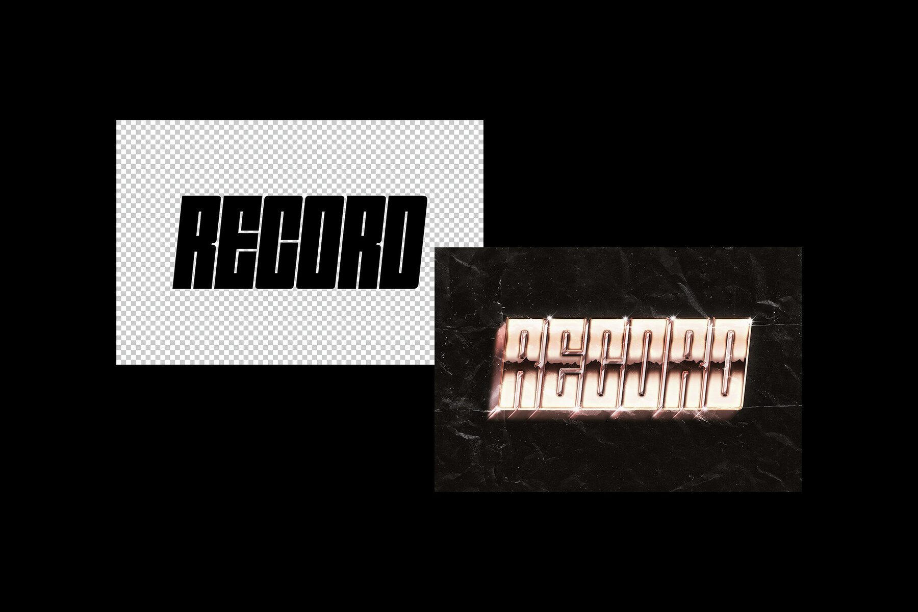 Bold 3D Retrowave Text Effects 6