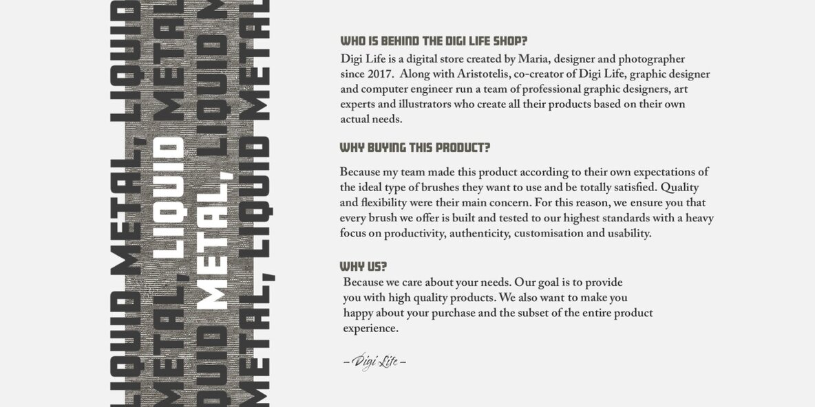 Liquid Metal and Iridescent Procreate Brushes 7