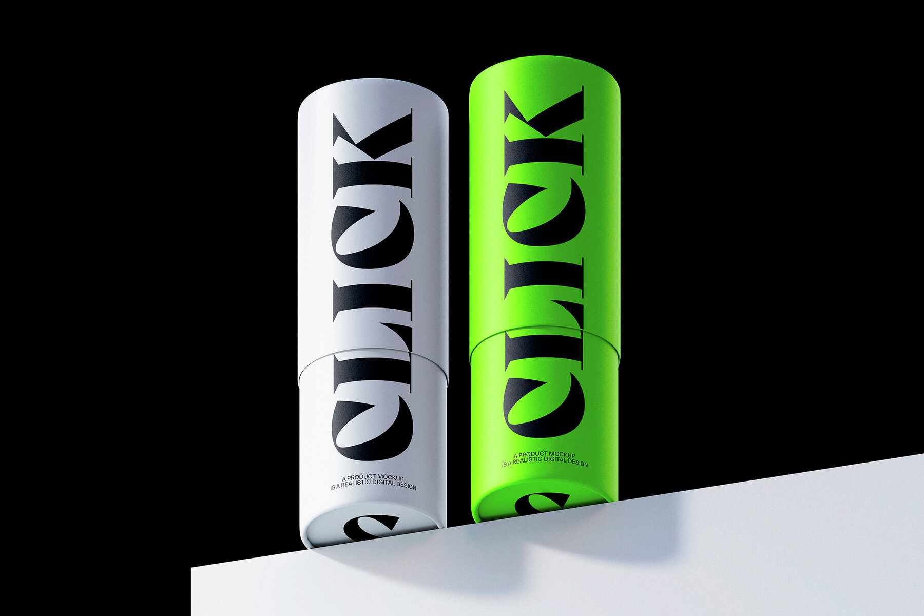 Paper Tube Mockup Set 3