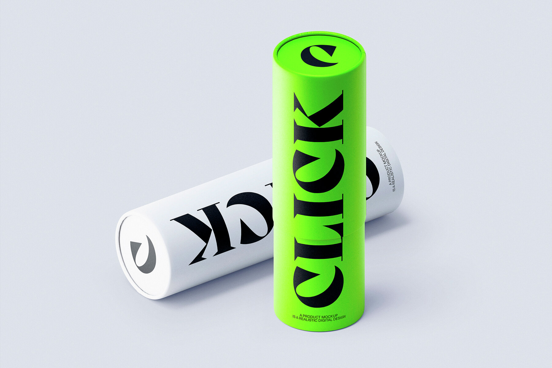 Paper Tube Mockup Set 4