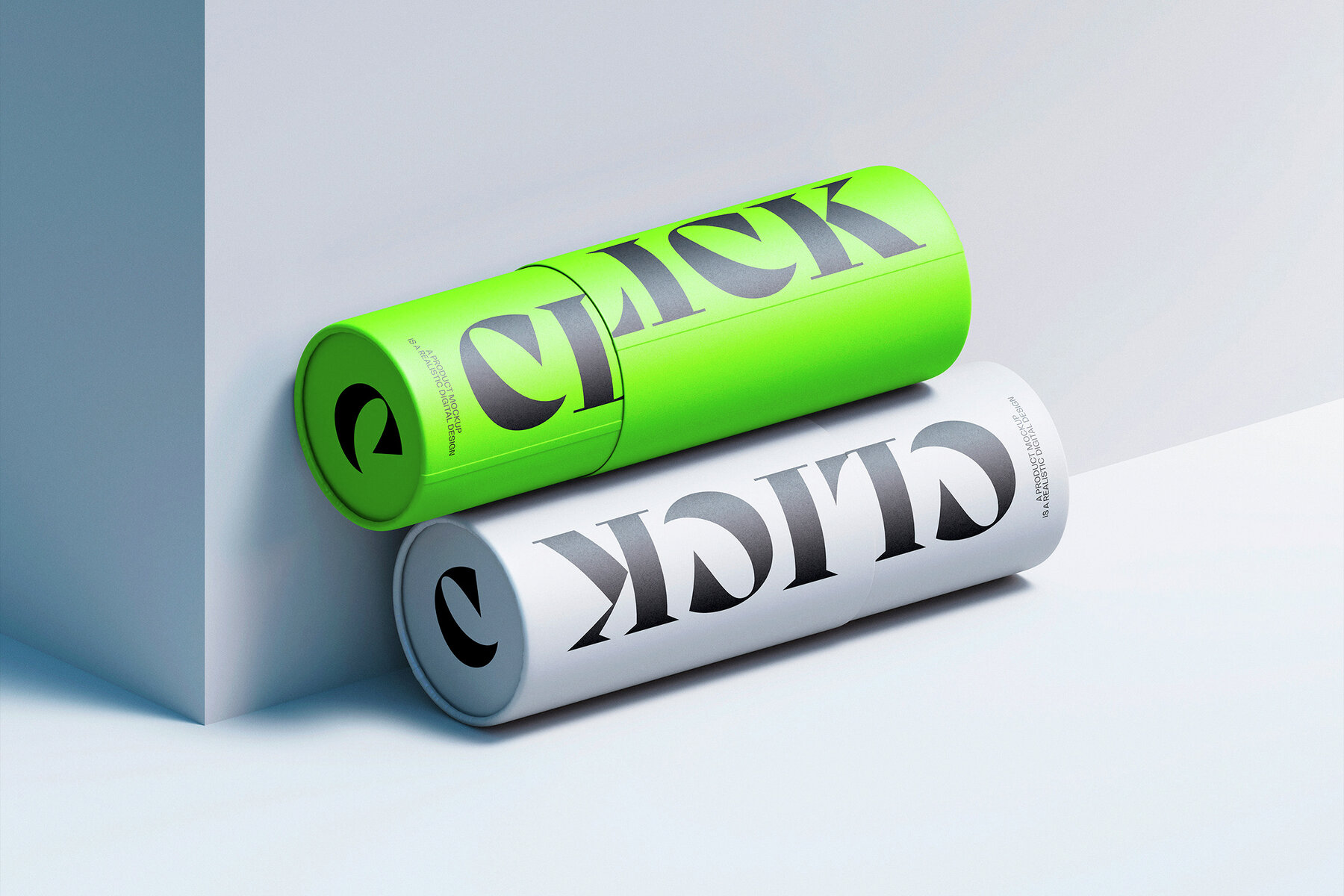 Paper Tube Mockup Set 6