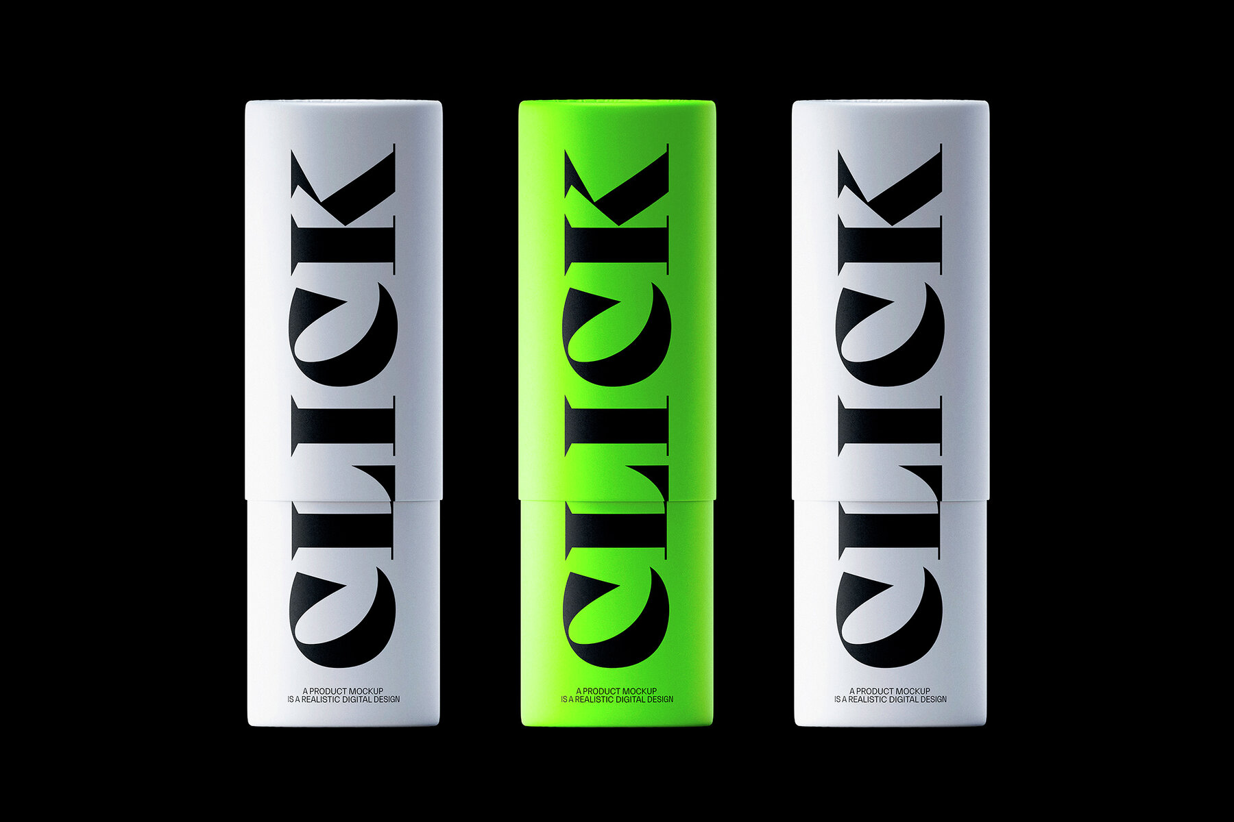 Paper Tube Mockup Set 7