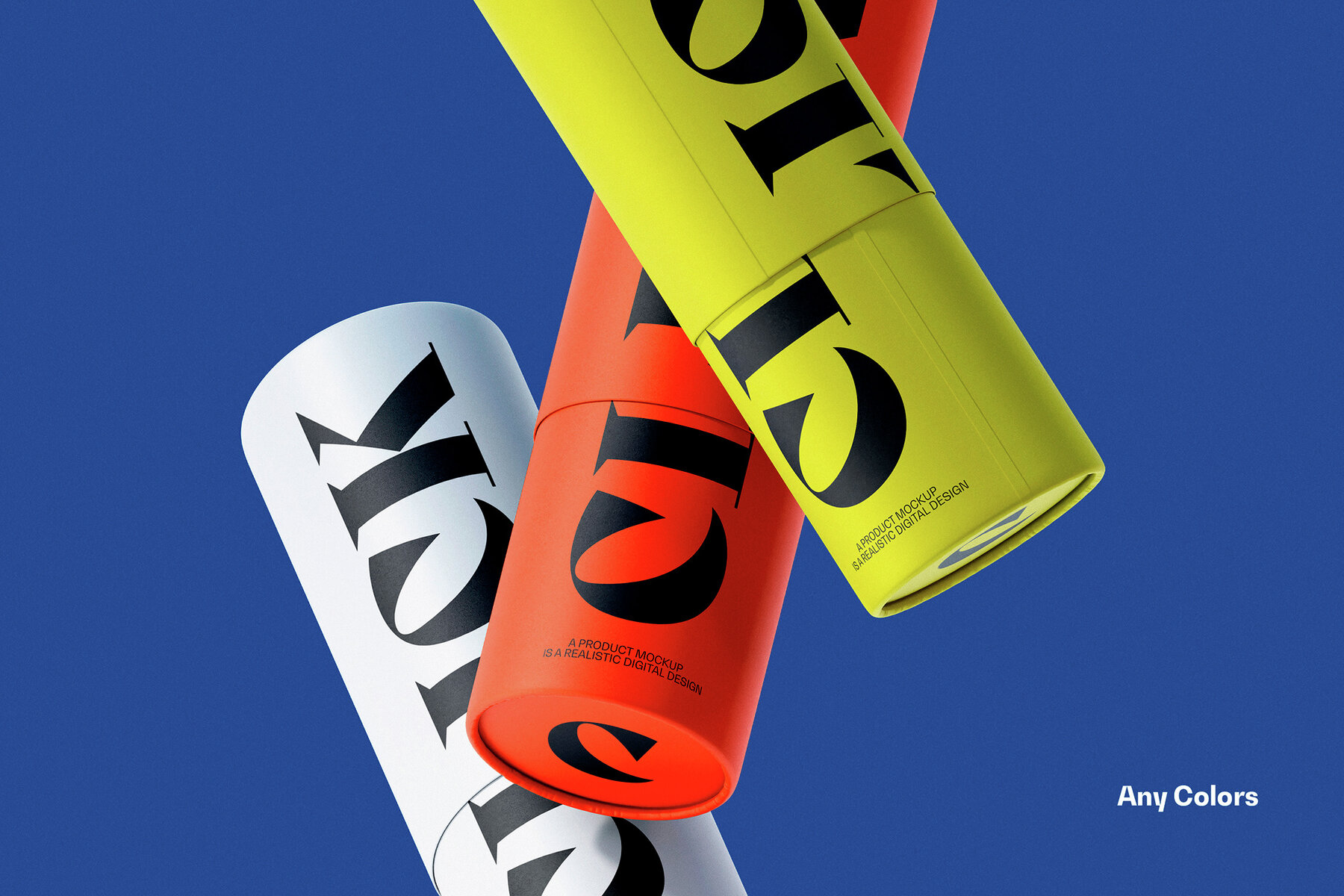 Paper Tube Mockup Set 9