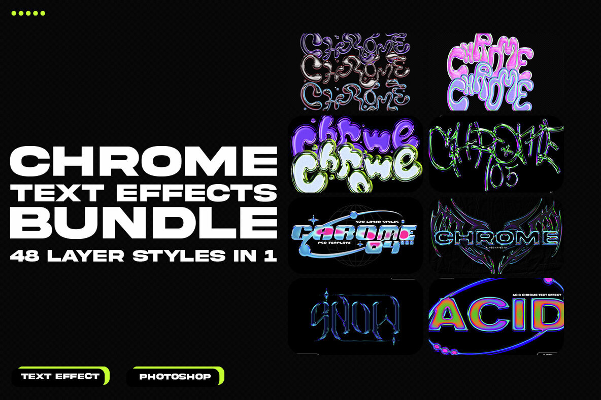 Chrome Layer Styles Bundle 1