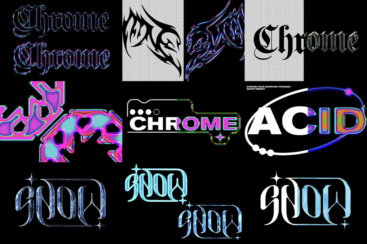 Chrome Layer Styles Bundle 2