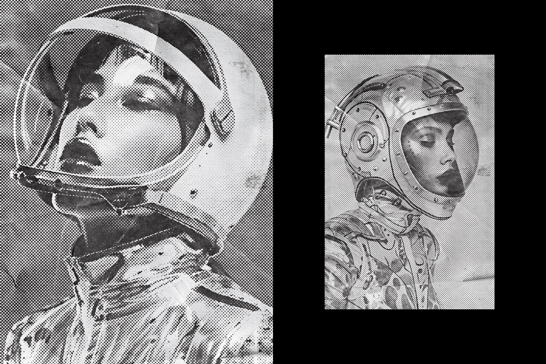 Crumpled Halftone Paper Photo Effect 2