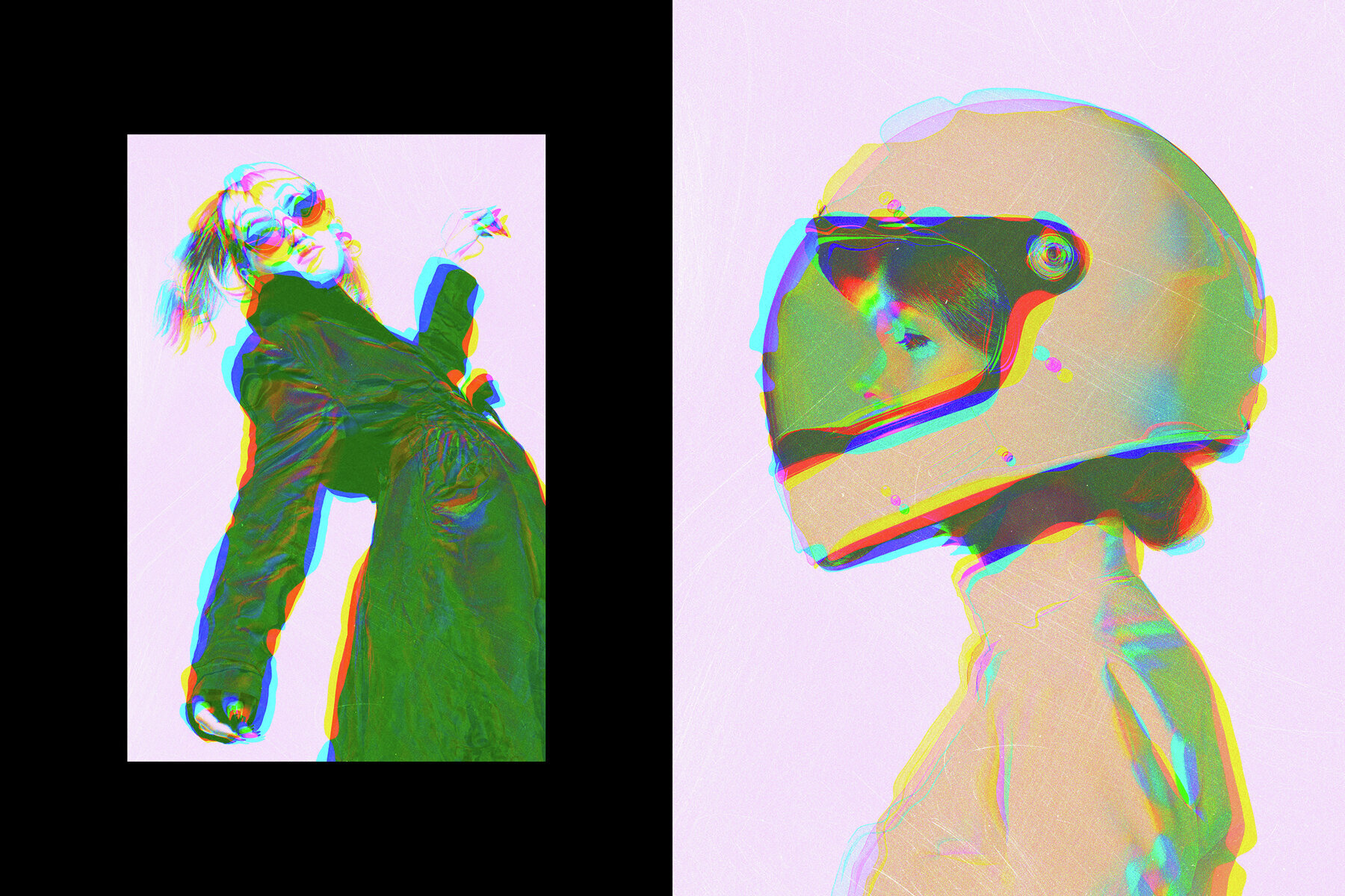 Retro Anaglyph Photo Effect 3