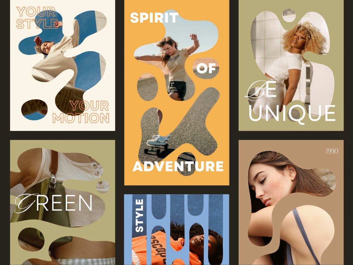 60 Mask Templates for Instagram Graphics 4