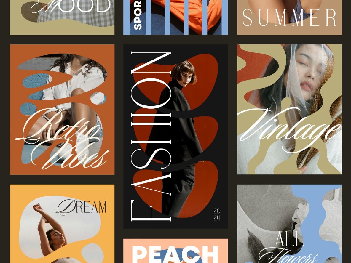 60 Mask Templates for Instagram Graphics 5