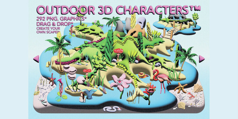 Outdoor 3D Characters