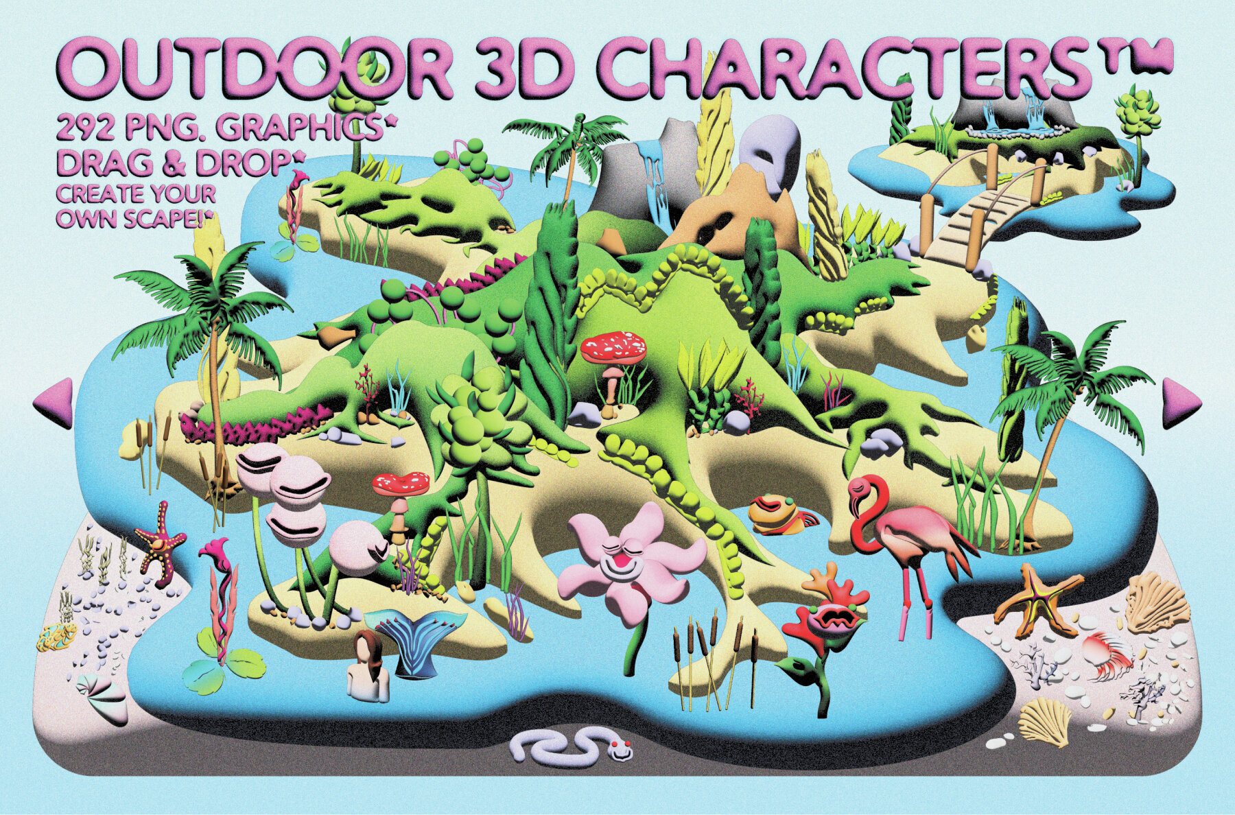 Outdoor 3D Characters 1