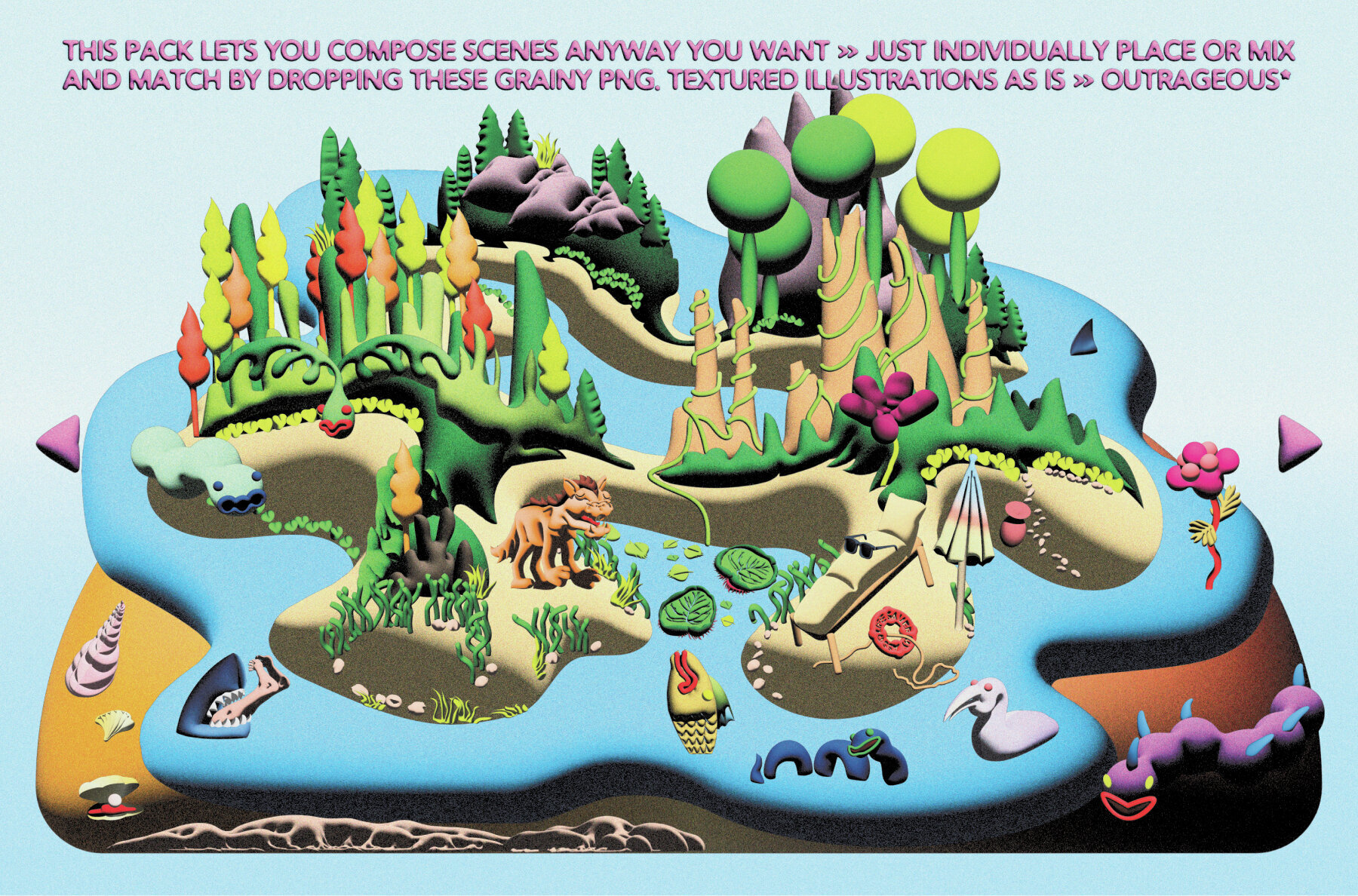 Outdoor 3D Characters 2