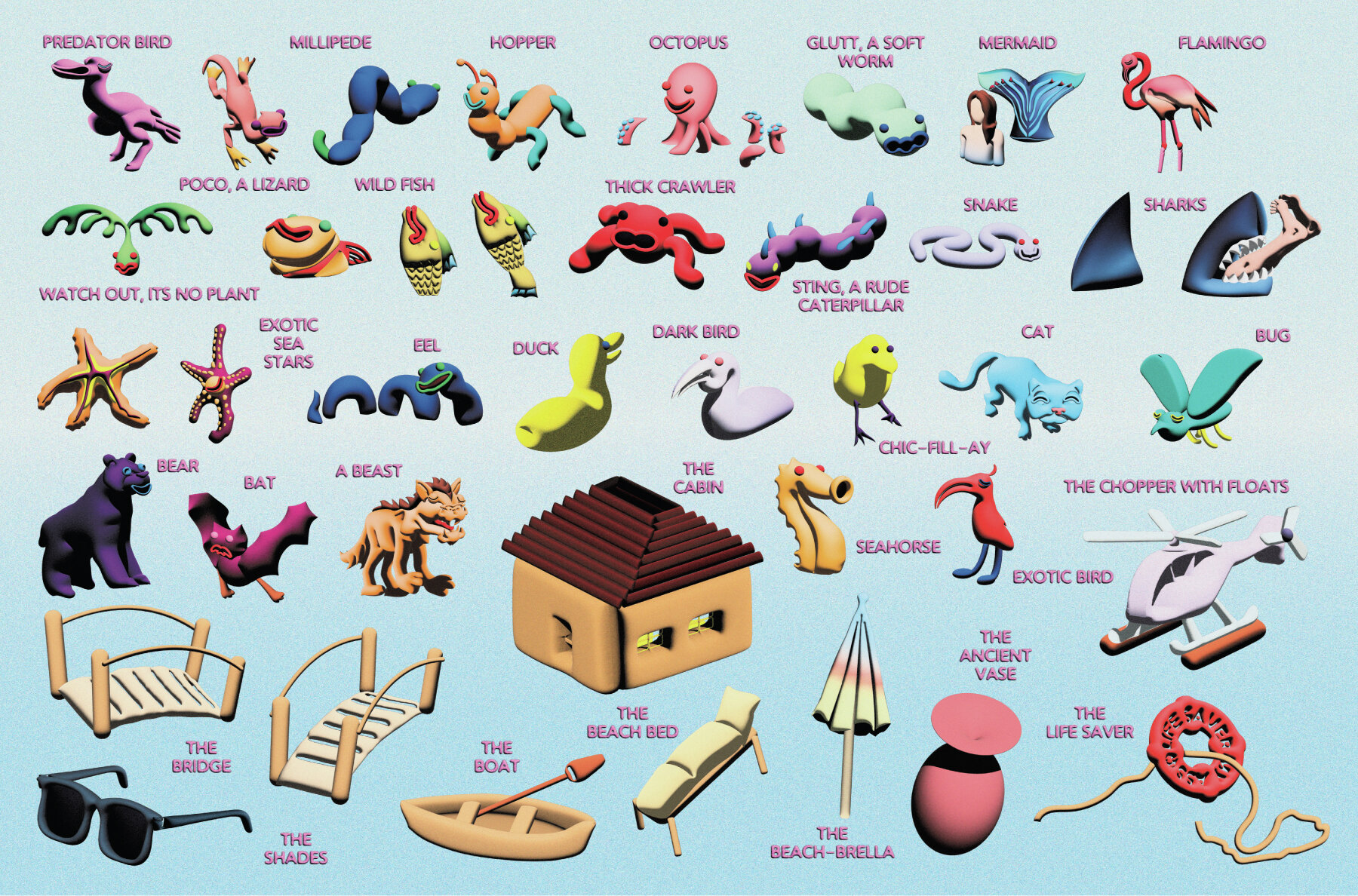 Outdoor 3D Characters 8