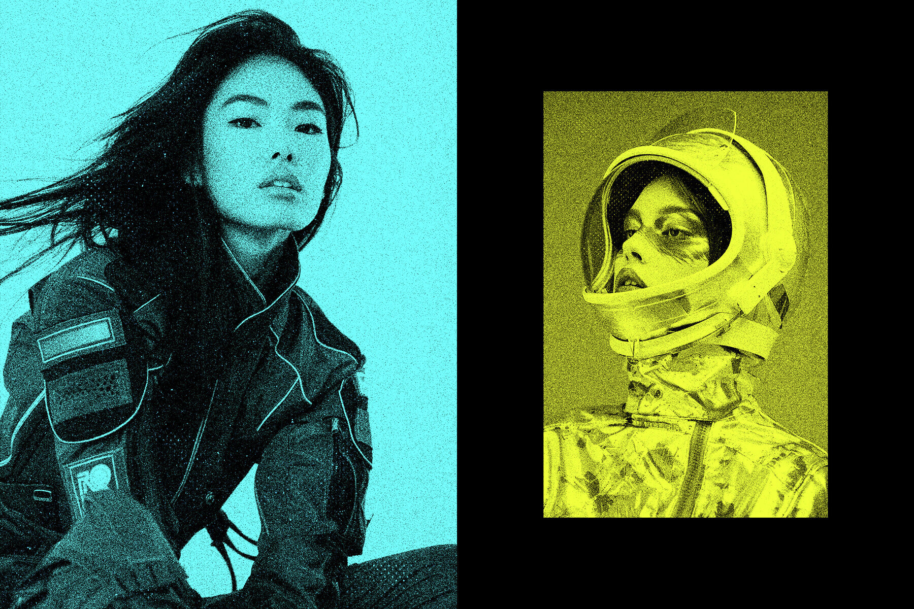 Grainy Duotone Photo Effect 2