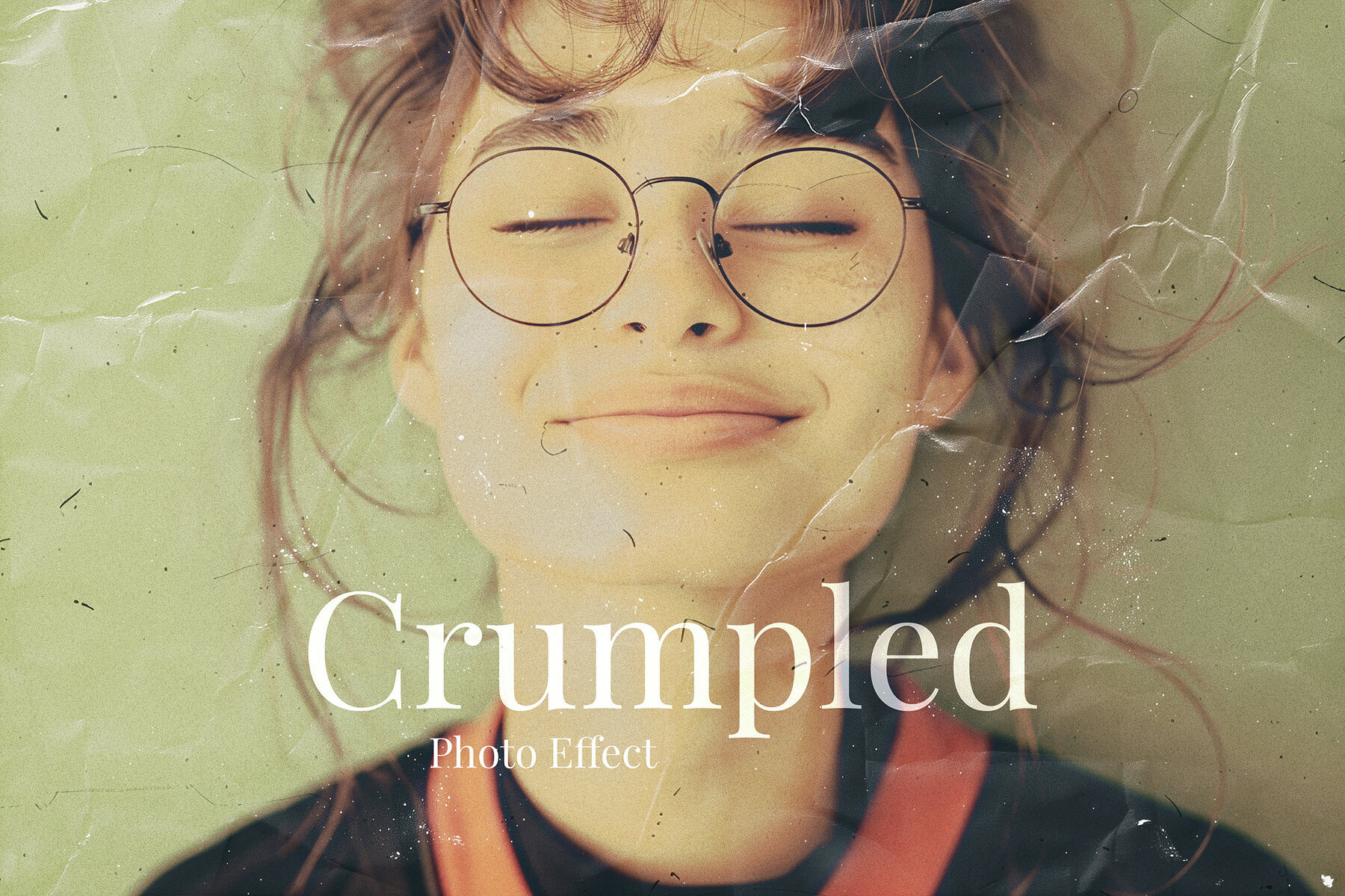 Retro Crumpled Paper Photo Effect 1