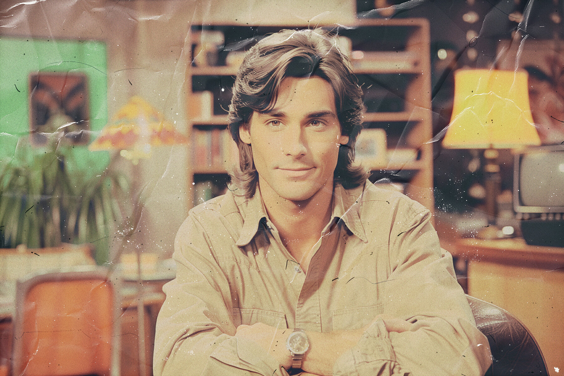 Retro Crumpled Paper Photo Effect 7