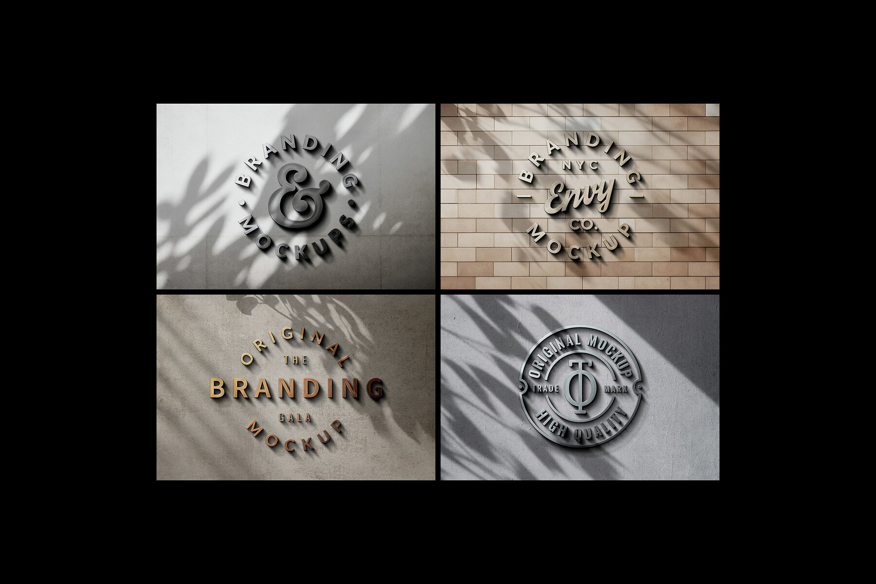 Metallic Sign Mockups 2