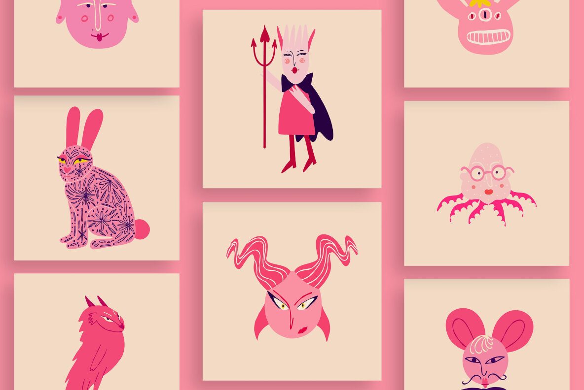 Halloween monsters and characters Graphic Bundle 6