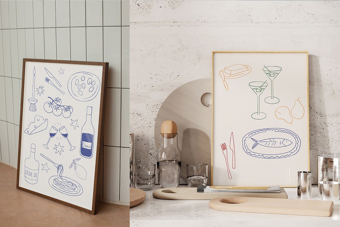 Picnic Party Hand Drawn Illustration Set 11