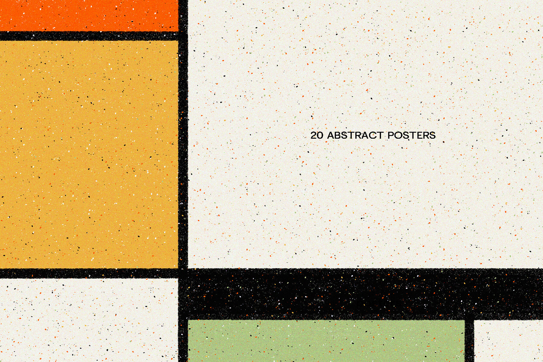 Mondrian Abstract Posters 4