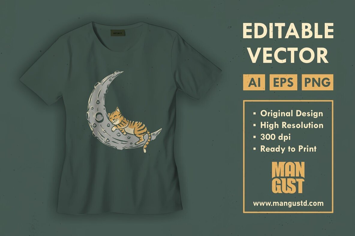 Cat Sleeps to the Moon 3