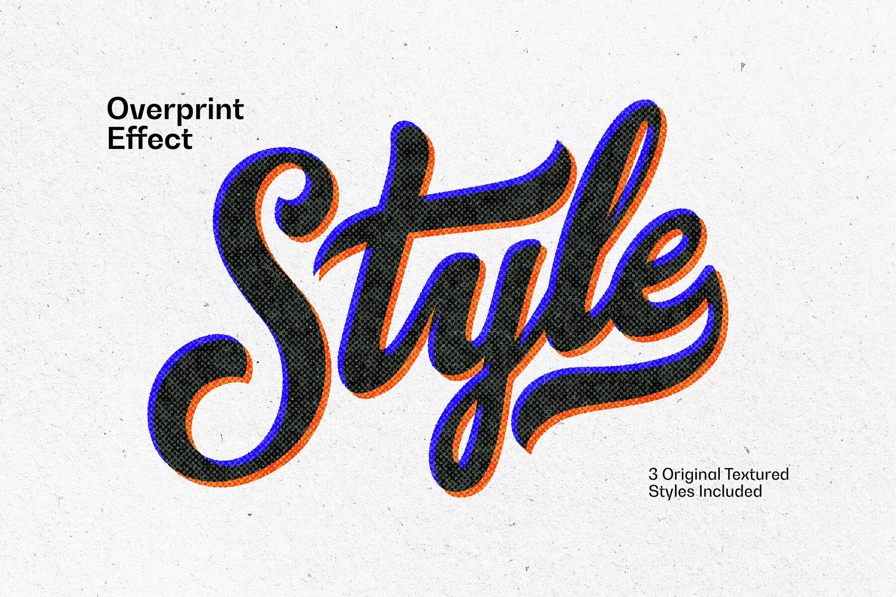 Overprint Grunge Text   Logo Effect 1