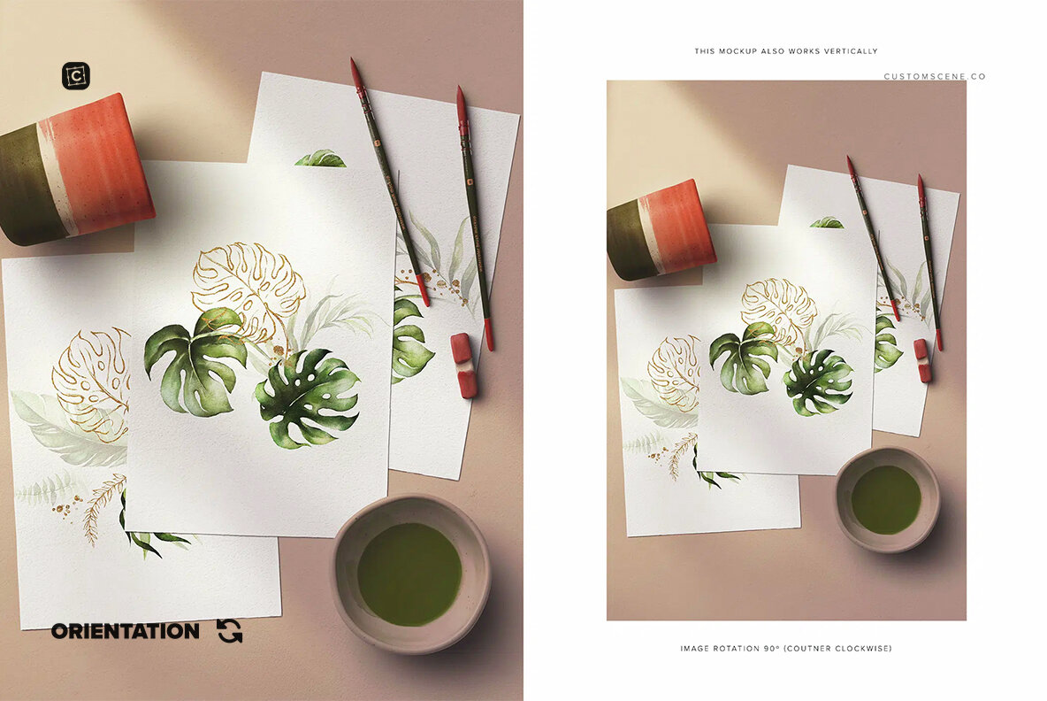 Three A4 Watercolor Paper 8