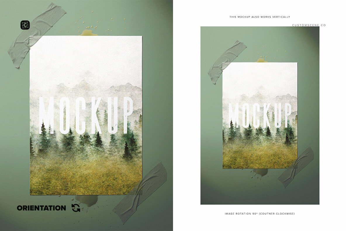 A4 Watercolor Paper Mockup 8