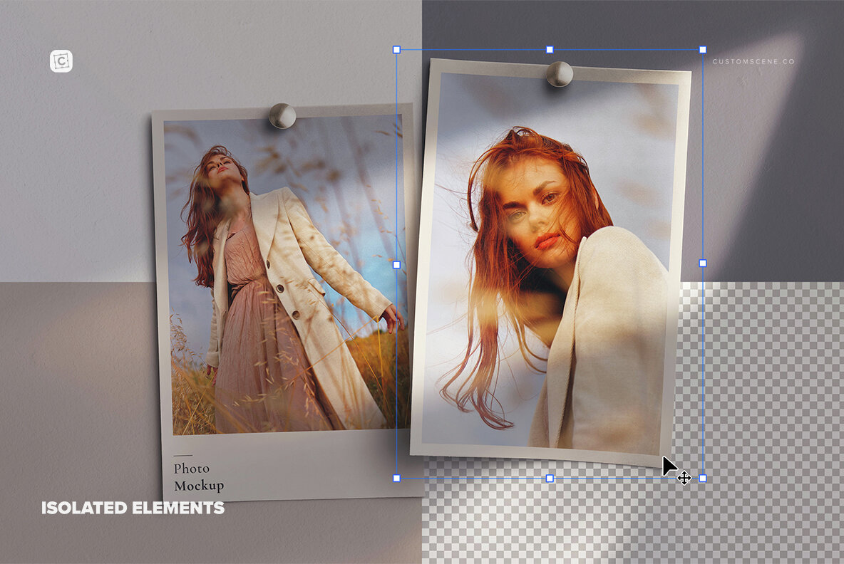 Two Photos Mockup On Wall 5