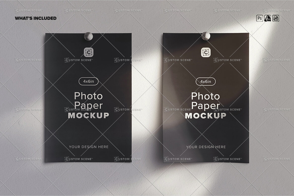 Two Photos Mockup On Wall 9