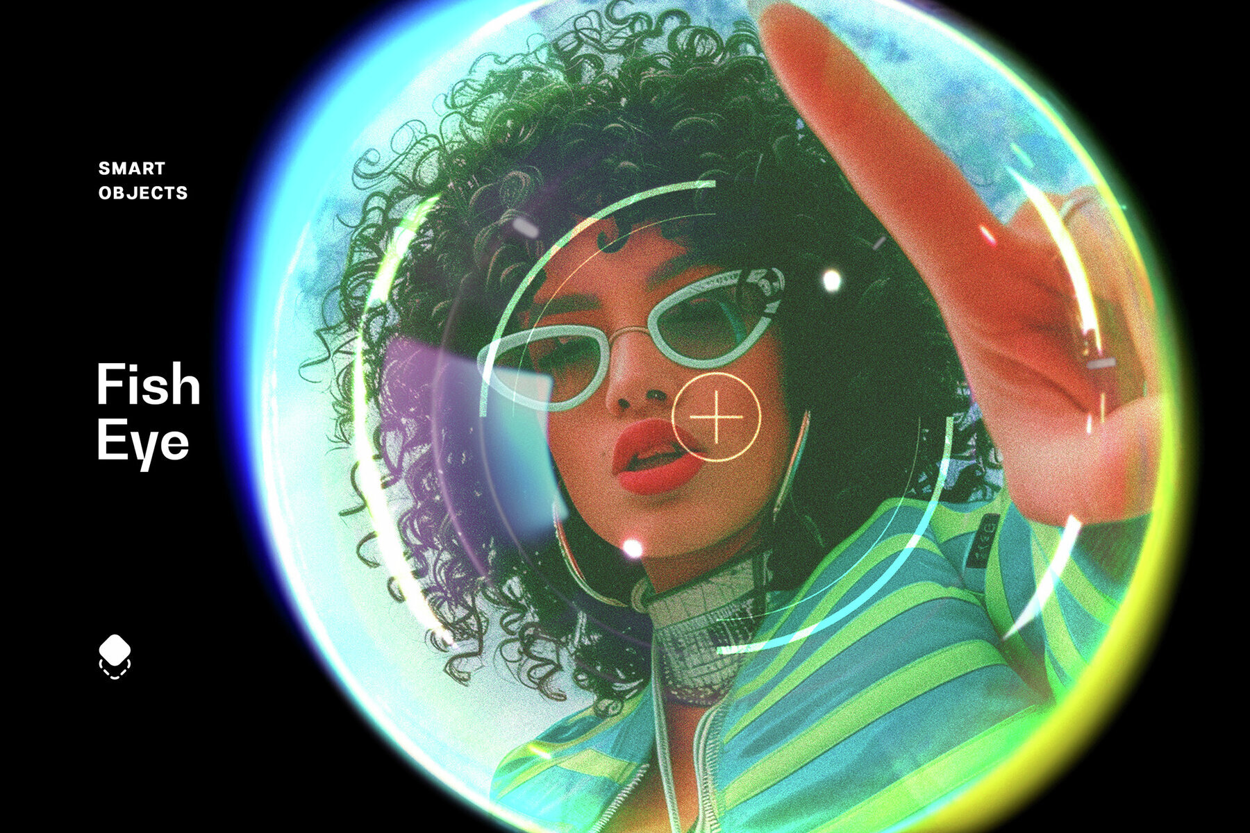 Shiny Fish Eye Photo Effect 1