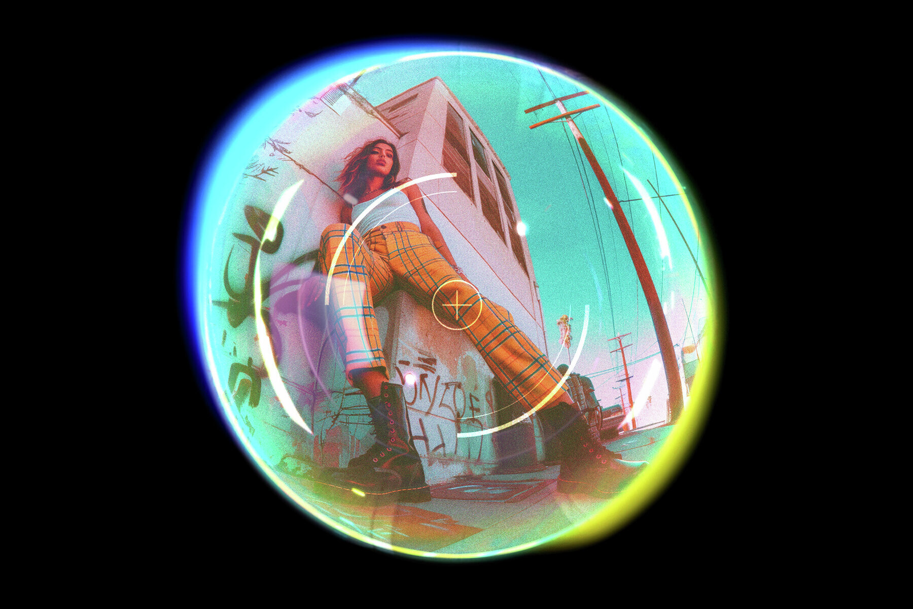 Shiny Fish Eye Photo Effect 3