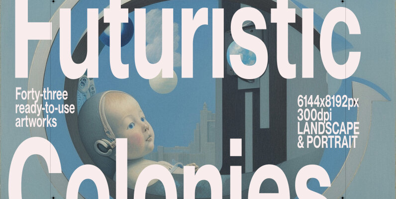 Futuristic Colonies Illustrations