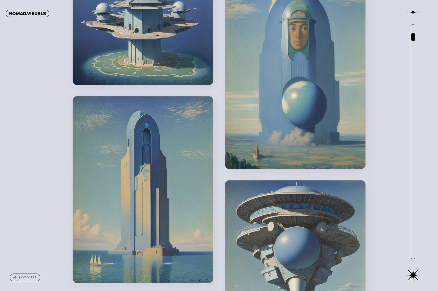 Futuristic Colonies Illustrations 12