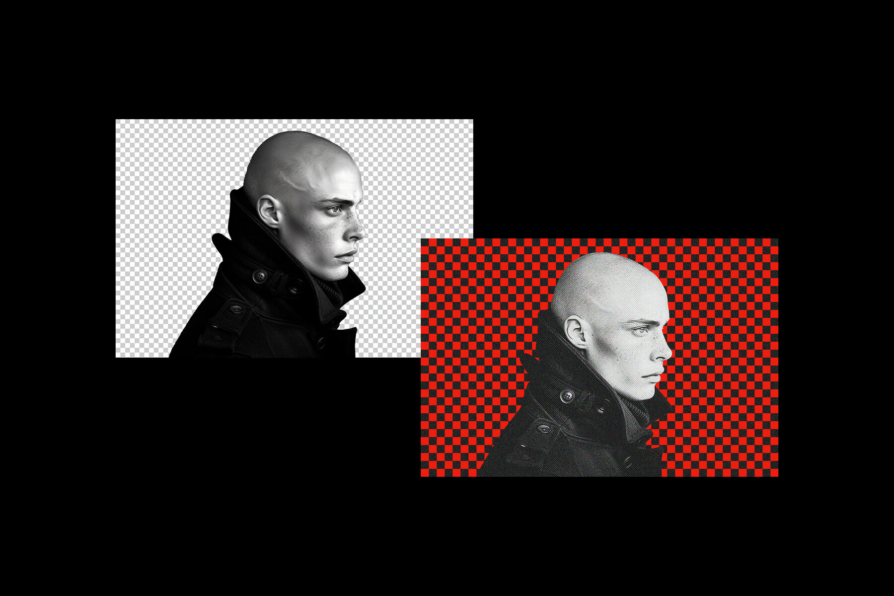 Checkered Halftone Photo Effect 6