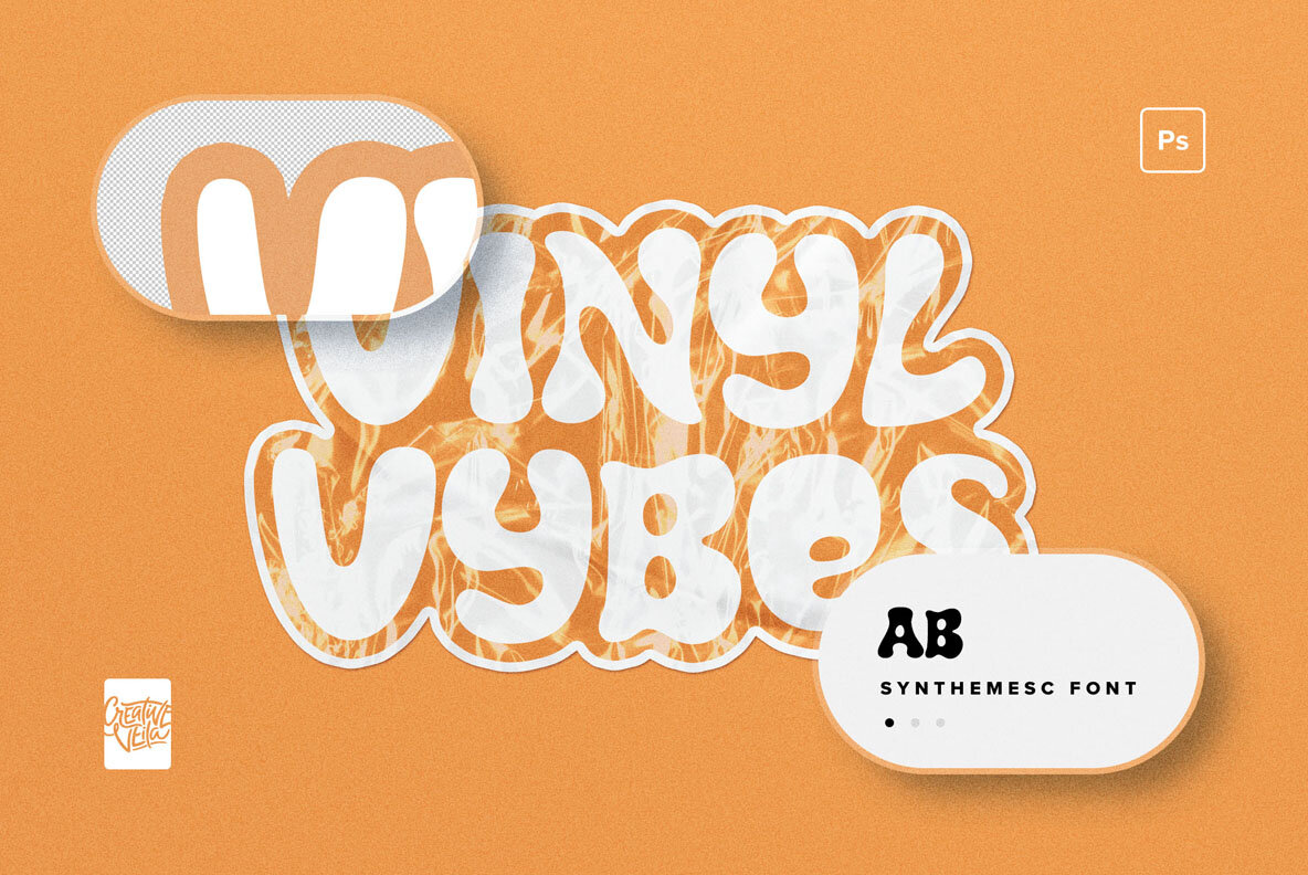Realistic Vinyl Sticker Text Effects 7