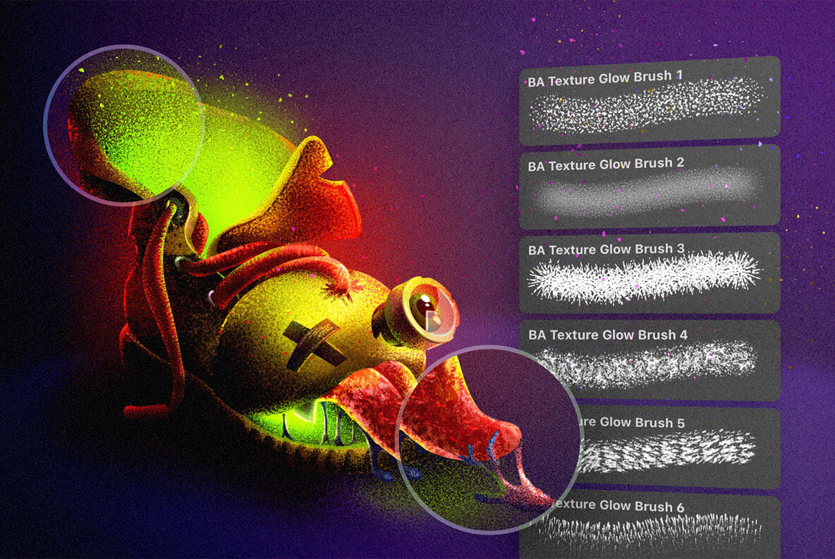 Magic Glow Photoshop Brushes 5