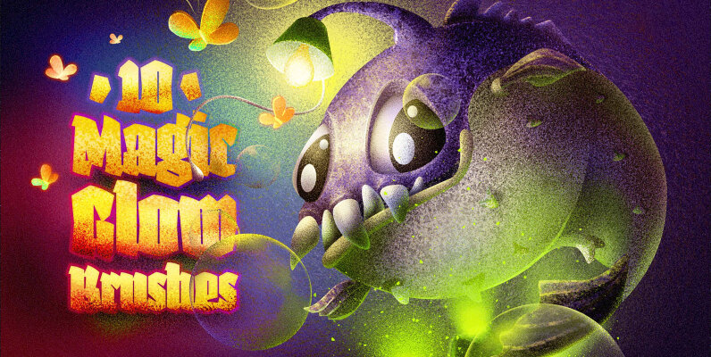 Magic Glow Procreate Brushes