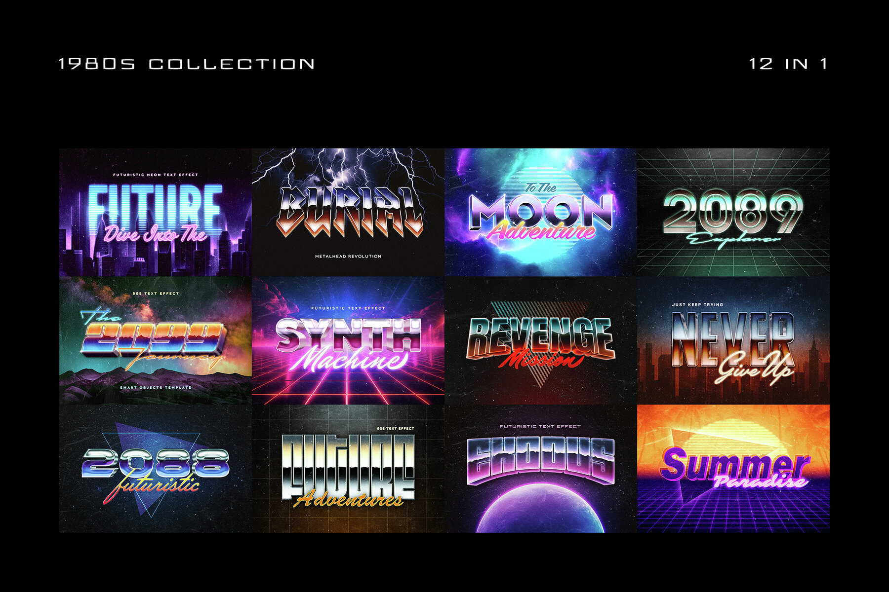 80s Text Effects Collection 2