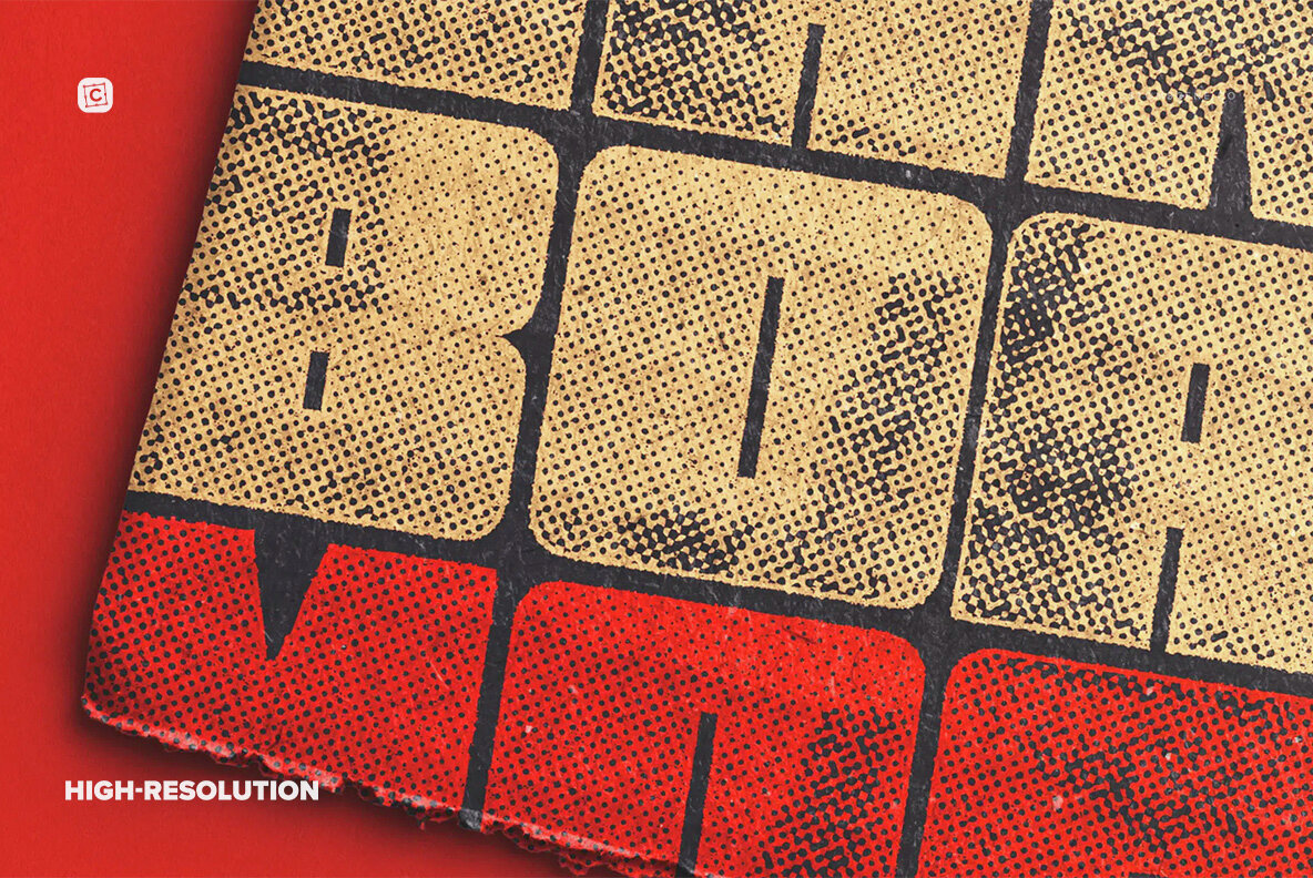 Torn Cardboard Mockup with Tape 3