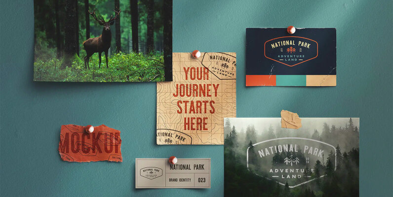 Scrapbook Collage Mockup